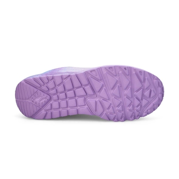 Girls'  Uno Lite Metallic Shimmers Sneaker - Laven