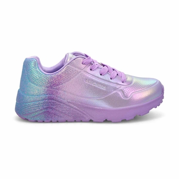 Girls'  Uno Lite Metallic Shimmers Sneaker - Laven
