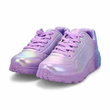 Girls'  Uno Lite Metallic Shimmers Sneaker - Laven