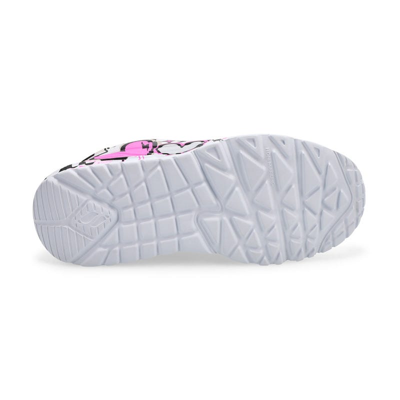 Baskets UNO LITE GRAFFITI HEARTS, blanc/multi, filles