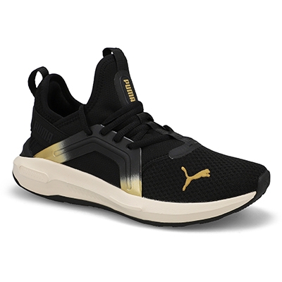 Lds Softride Enzo 5 Metallic Slip On Sneaker - Black/Metallic