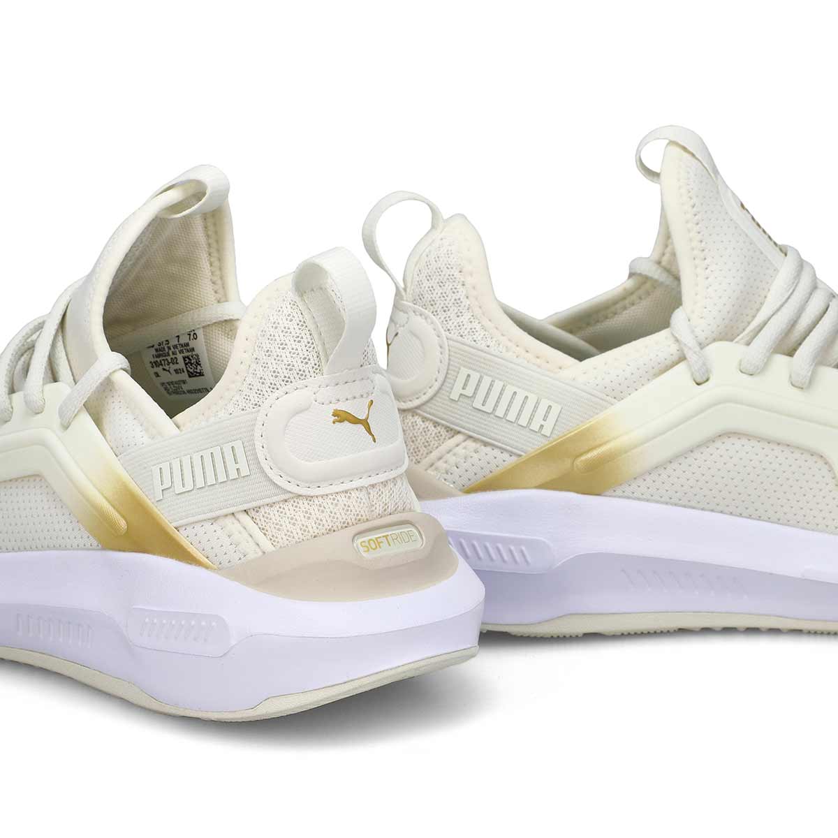 Women's Softride Enzo 5 Metallic Slip On Sneaker - White/Metallic
