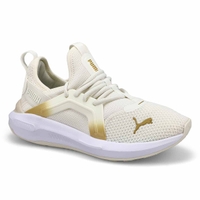 Women's Softride Enzo 5 Metallic Slip On Sneaker - White/Metallic