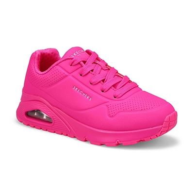 Grls Uno Gen1 Neon Glow Sneaker - Hot Pink