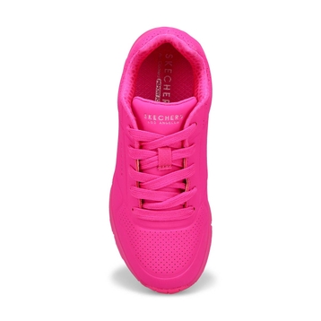 Girls'  Uno Gen1 Neon Glow Sneaker - Hot Pink
