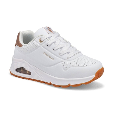Grls Uno Gen1 Shimmer Away Sneaker - White