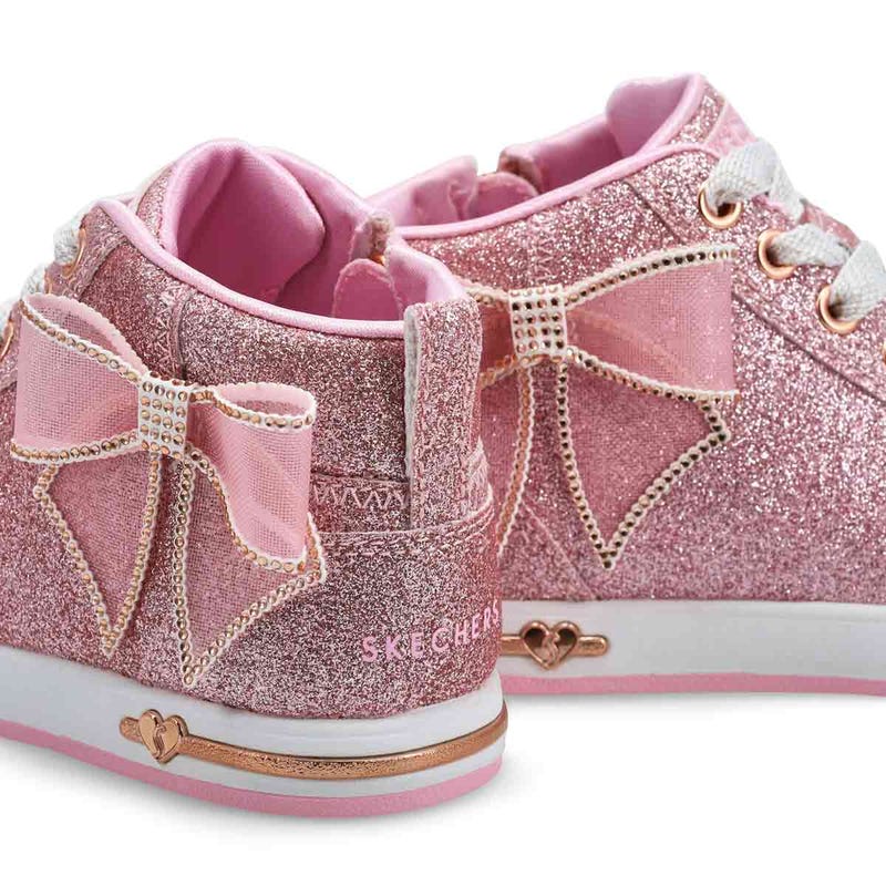 Girls'  Shoutouts 2.0 Dreaming Bows Mid Top Sneaker - Rose Gold