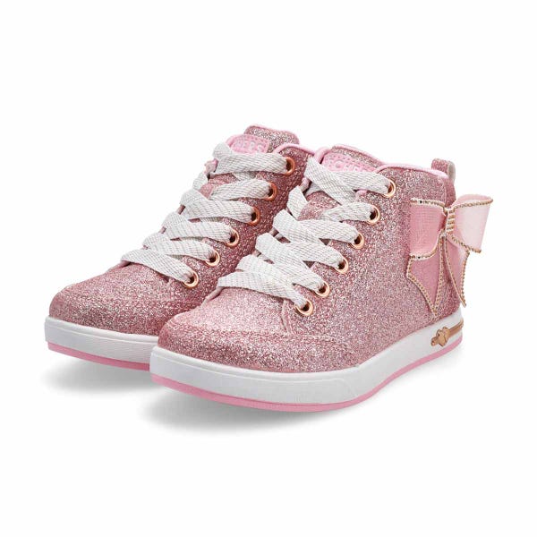 Girls'  Shoutouts 2.0 Dreaming Bows Mid Top Sneaker - Rose Gold