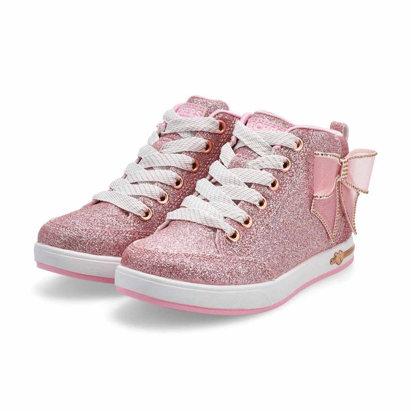 Girls'  Shoutouts 2.0 Dreaming Bows Mid Top Sneaker - Rose Gold