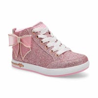 Girls'  Shoutouts 2.0 Dreaming Bows Mid Top Sneaker - Rose Gold
