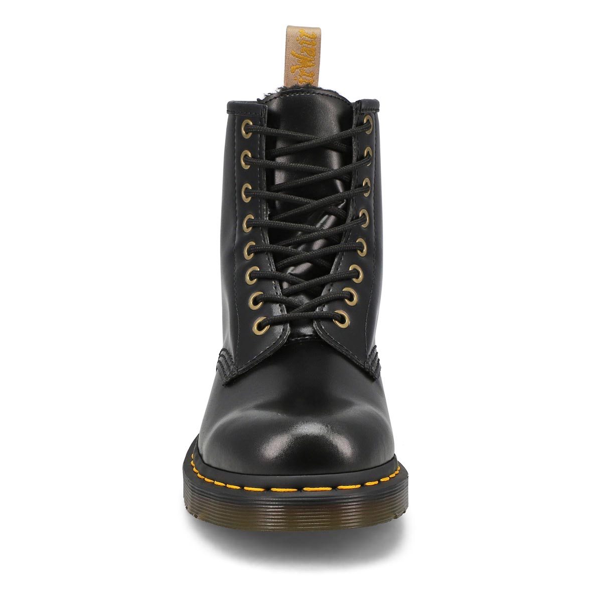 Botte doublée 1460 VEGAN, noir mat, femmes