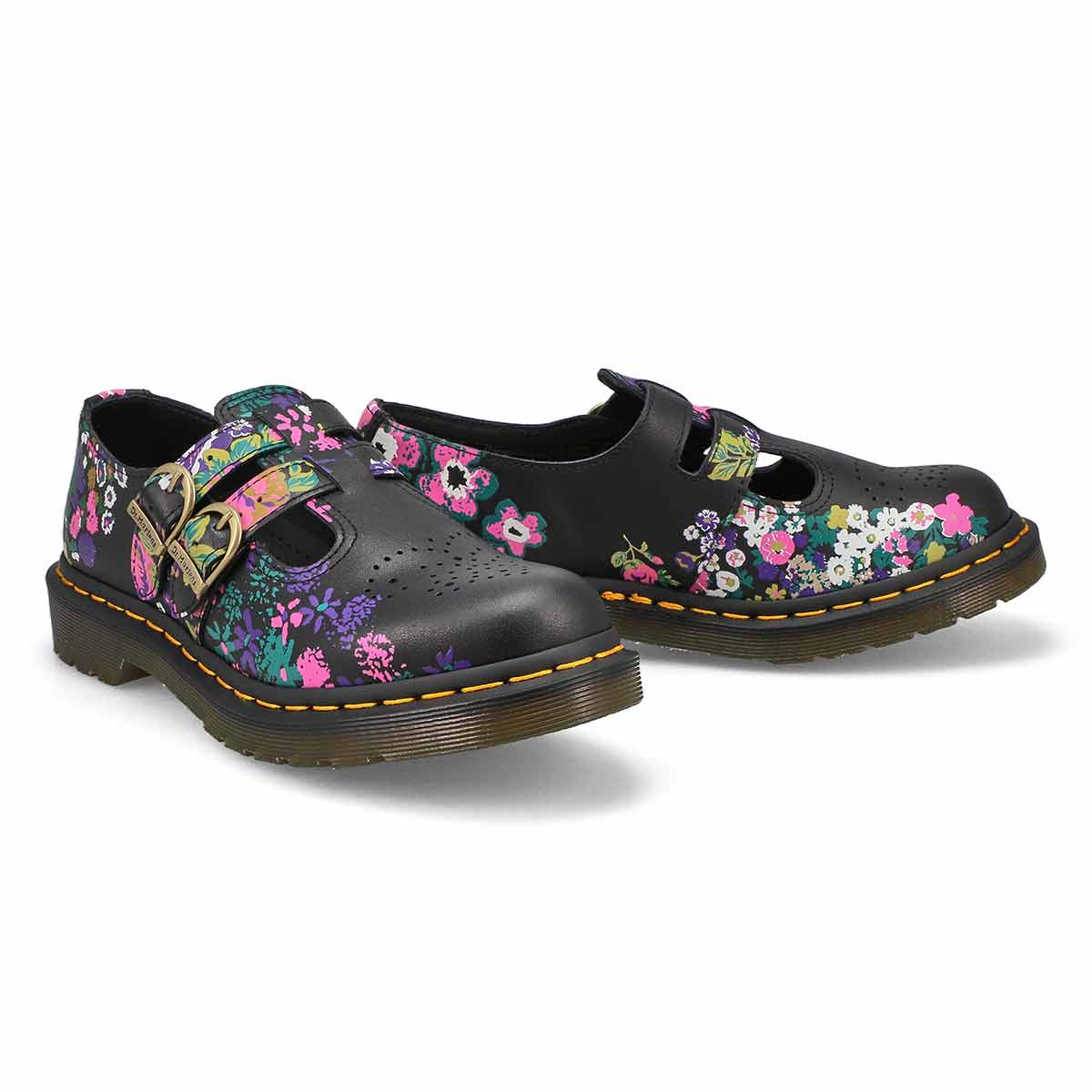 Mary Janes à 2 brides 8065, floral rétro, femmes