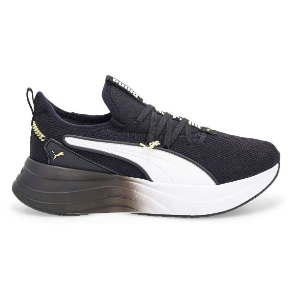 Women's Softride Sabrina Lace Up Sneaker - Black/White