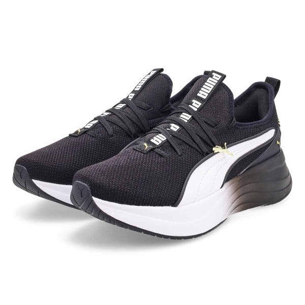 Women's Softride Sabrina Lace Up Sneaker - Black/White