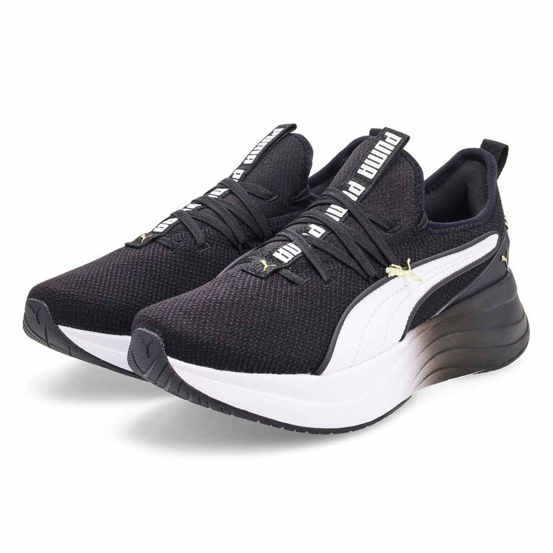 Women's Softride Sabrina Lace Up Sneaker - Black/White
