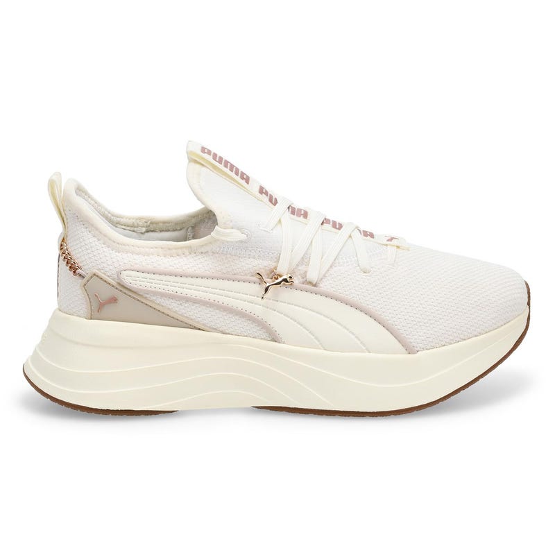 Women's Softride Sabrina Lace Up Sneaker - Warm White/Silver Fog/Rose Gold