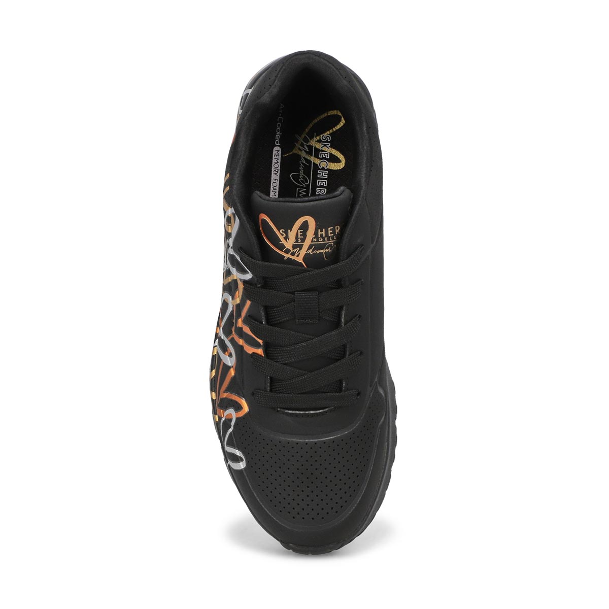 Skechers Girls JGoldcrown Uno Lite Lace Up Sneaker