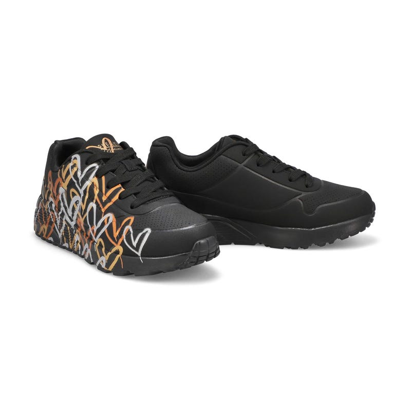 Baskets à lacets JGOLDCROWN UNO LITE - METALLIC LOVE, noir/or, filles