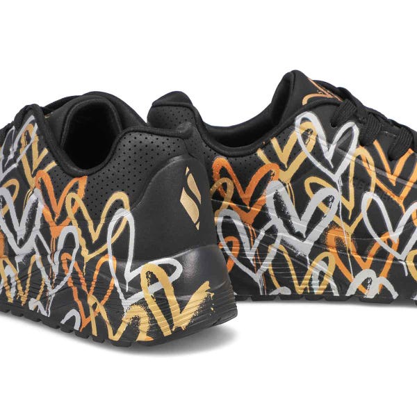 Baskets à lacets JGOLDCROWN UNO LITE - METALLIC LOVE, noir/or, filles