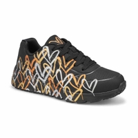 Baskets à lacets JGOLDCROWN UNO LITE - METALLIC LOVE, noir/or, filles
