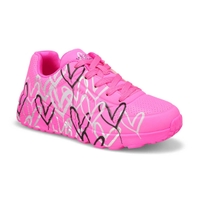 Baskets à lacets JGOLDCROWN UNO LITE METALLIC LOVE, rose vif/multi, filles