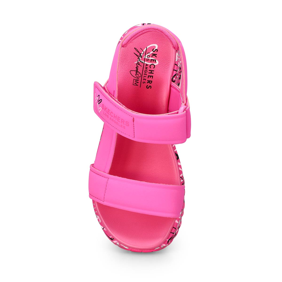Girls'  Uno Lite Sandal - Hot Pink/Multi
