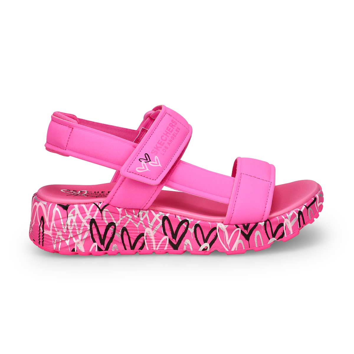 Girls'  Uno Lite Sandal - Hot Pink/Multi