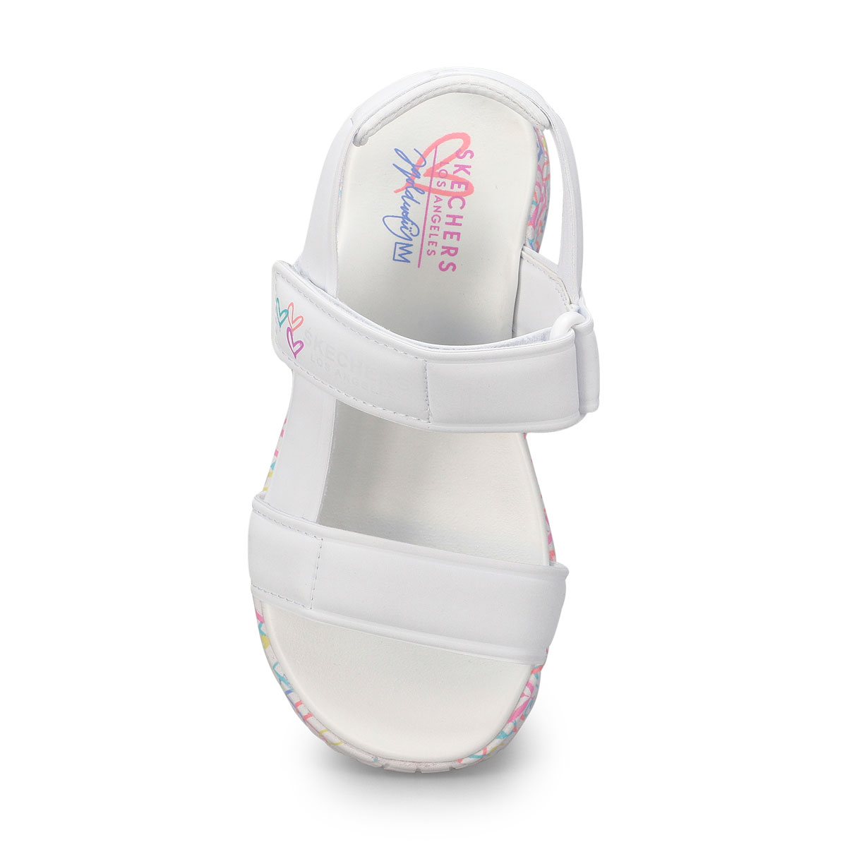 Girls'  Uno Lite Sandal - White/Pink/Turquoise