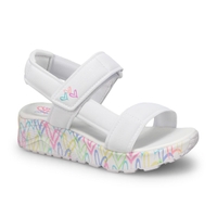 Girls'  Uno Lite Sandal - White/Pink/Turquoise