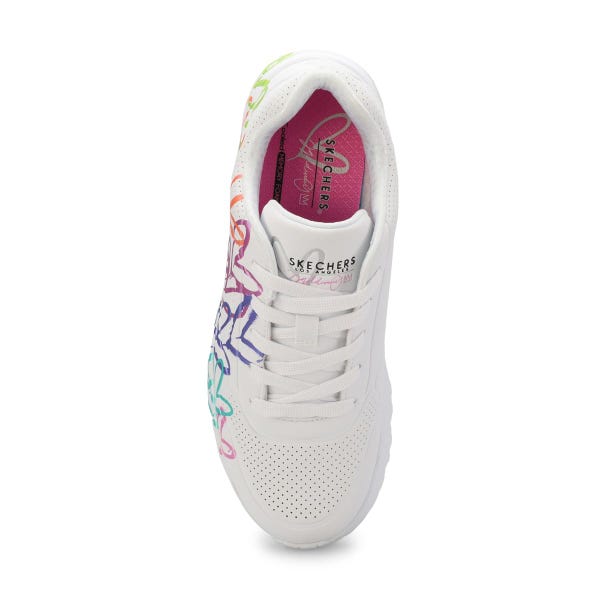 Baskets UNO LITE GOLDCROWN RAINBOW FOIL HEART, blanc/multi, filles