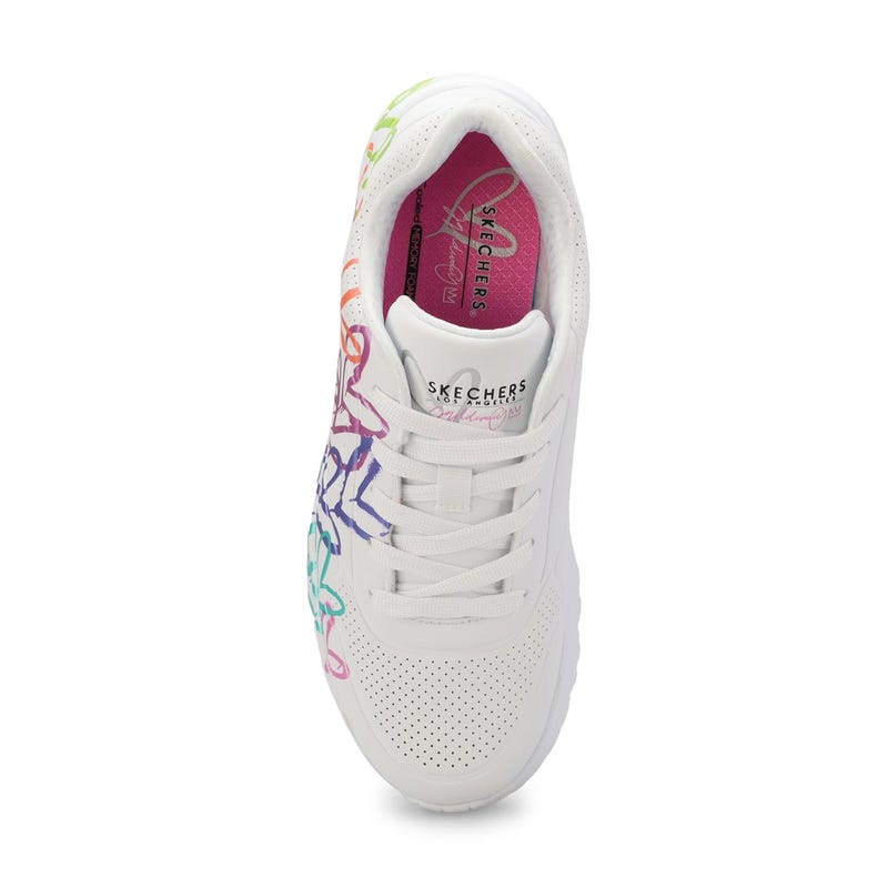 Baskets UNO LITE GOLDCROWN RAINBOW FOIL HEART, blanc/multi, filles