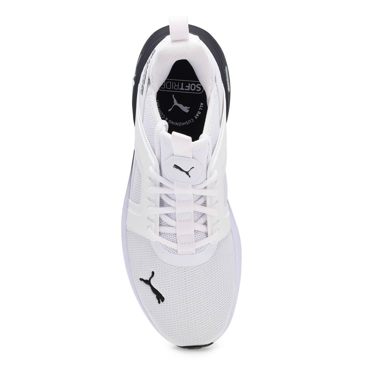 Puma Men's Softride Enzo 6 Sneaker - White/Bl | SoftMoc.com