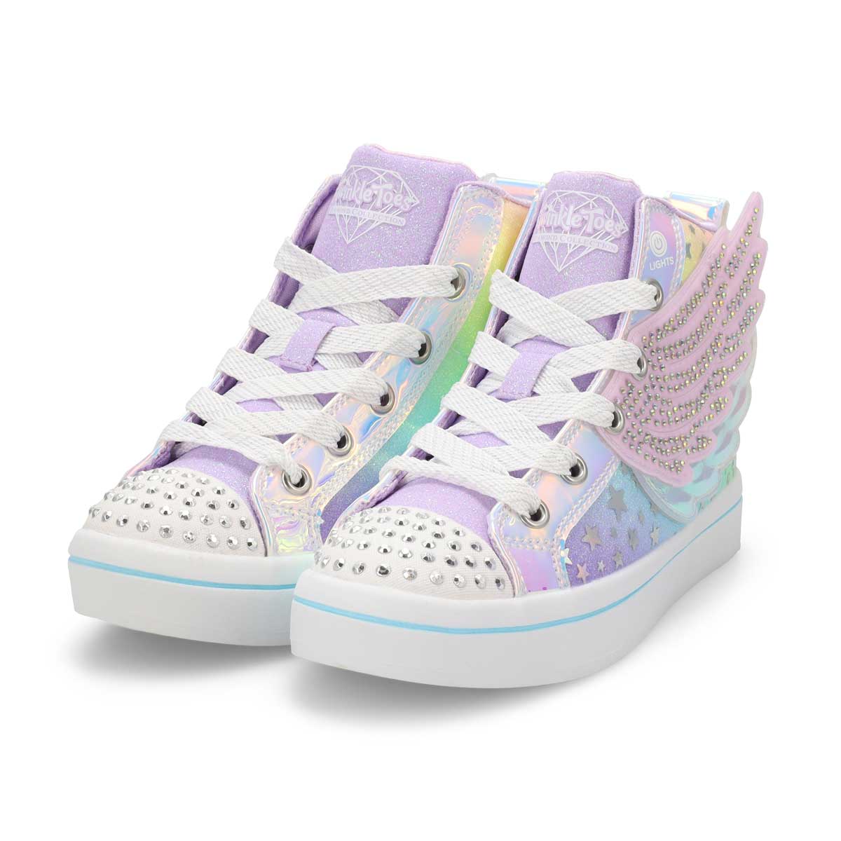 Baskets TWINKLE TOES TWI-LIGHTS 2.0 DREAMY WINGS, lavande/rose clair, filles
