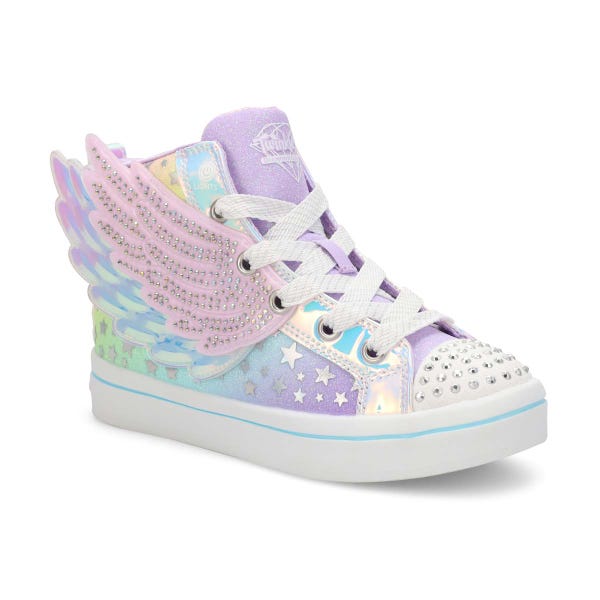 Girls'  Twinkle Toes Twi-Lights 2.0 Dreamy Wings Sneaker - Lavender/Light Pink