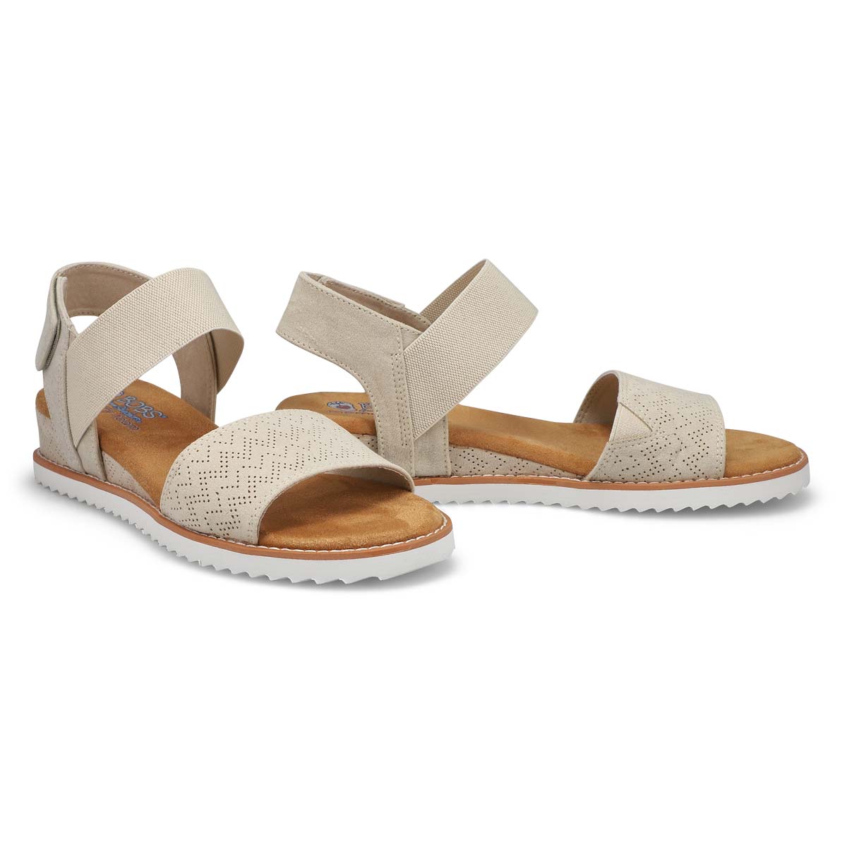  Women's Desert Kiss-Stretch Quarter Strap Sandal Flat