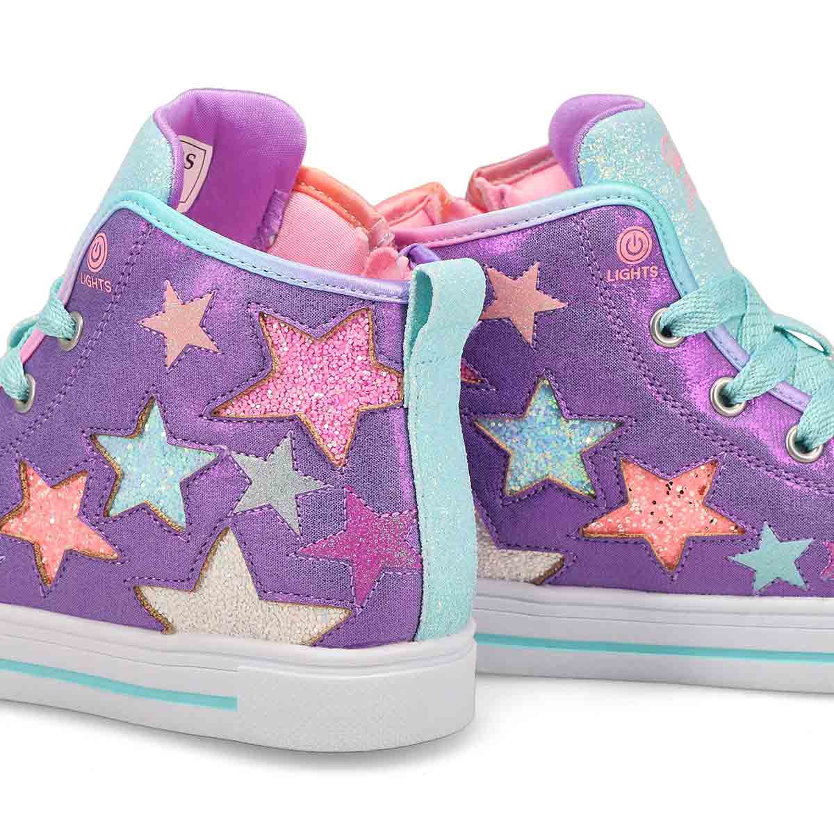 Skechers Girls' Twinkle Sparks Star Glitz Hi