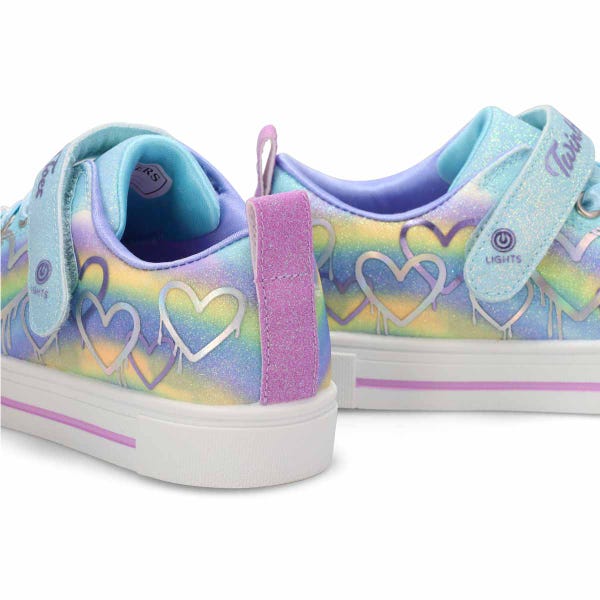 Girls'  Twinkle Toes Twinkle Sparks Ombre Sneaker - Light Blue/Multi