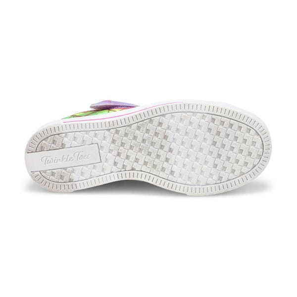 Girls'  Twinkle Sparks Ombre Love Light Up Sneaker - Lavender/Multi