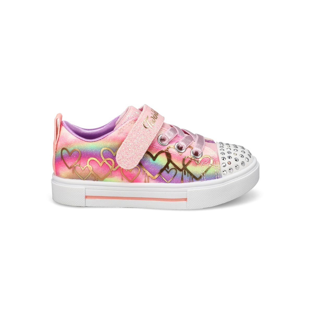 Infants'  Twinkle Sparks Ombre Love Light Up Sneaker - Light Purple/Multi
