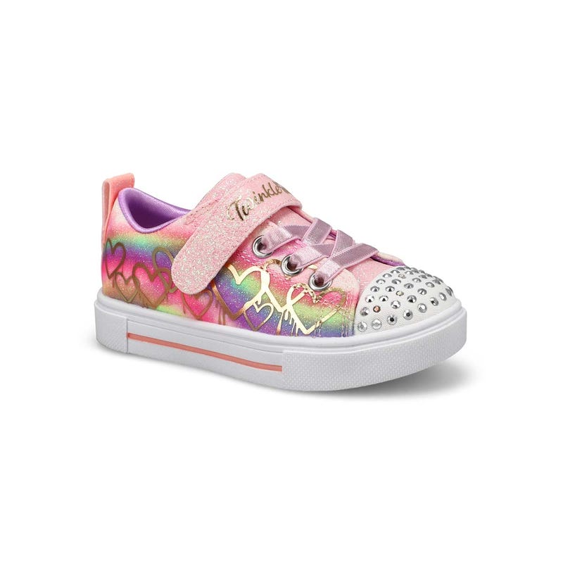 Infants'  Twinkle Sparks Ombre Love Light Up Sneaker - Light Purple/Multi