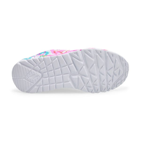 Baskets UNO LITE GOLDENCROWN BIG GRAFFITI HEARTS, blanc/multi, filles