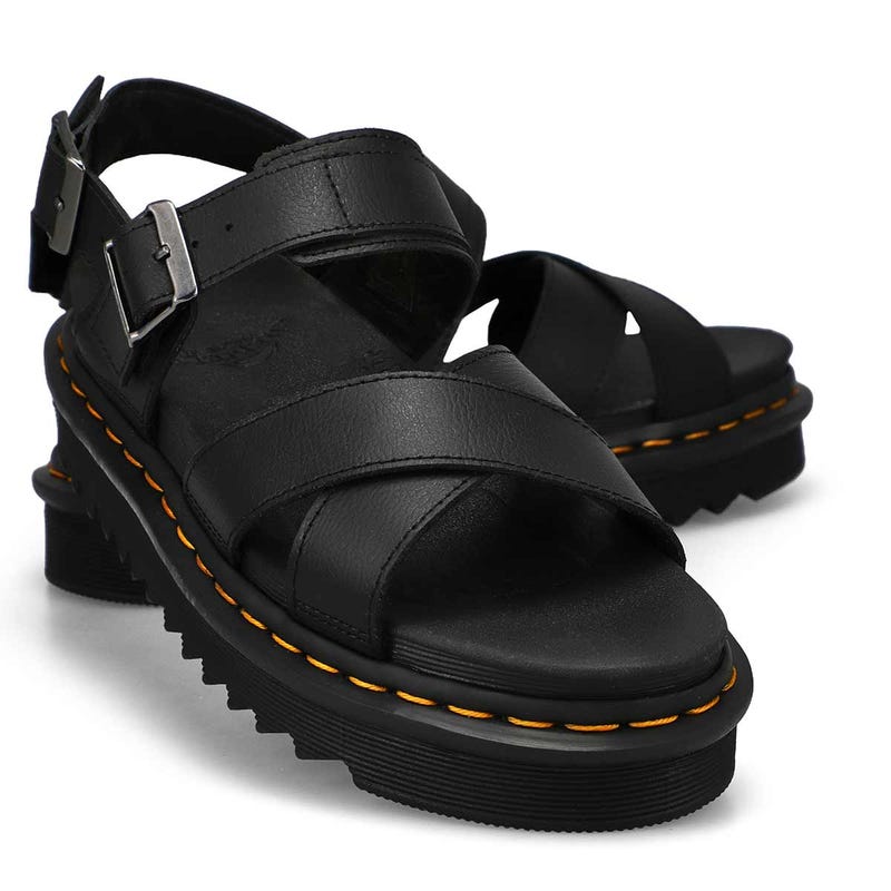 Women's Voss II 2 Strap Casual Sandal - Black