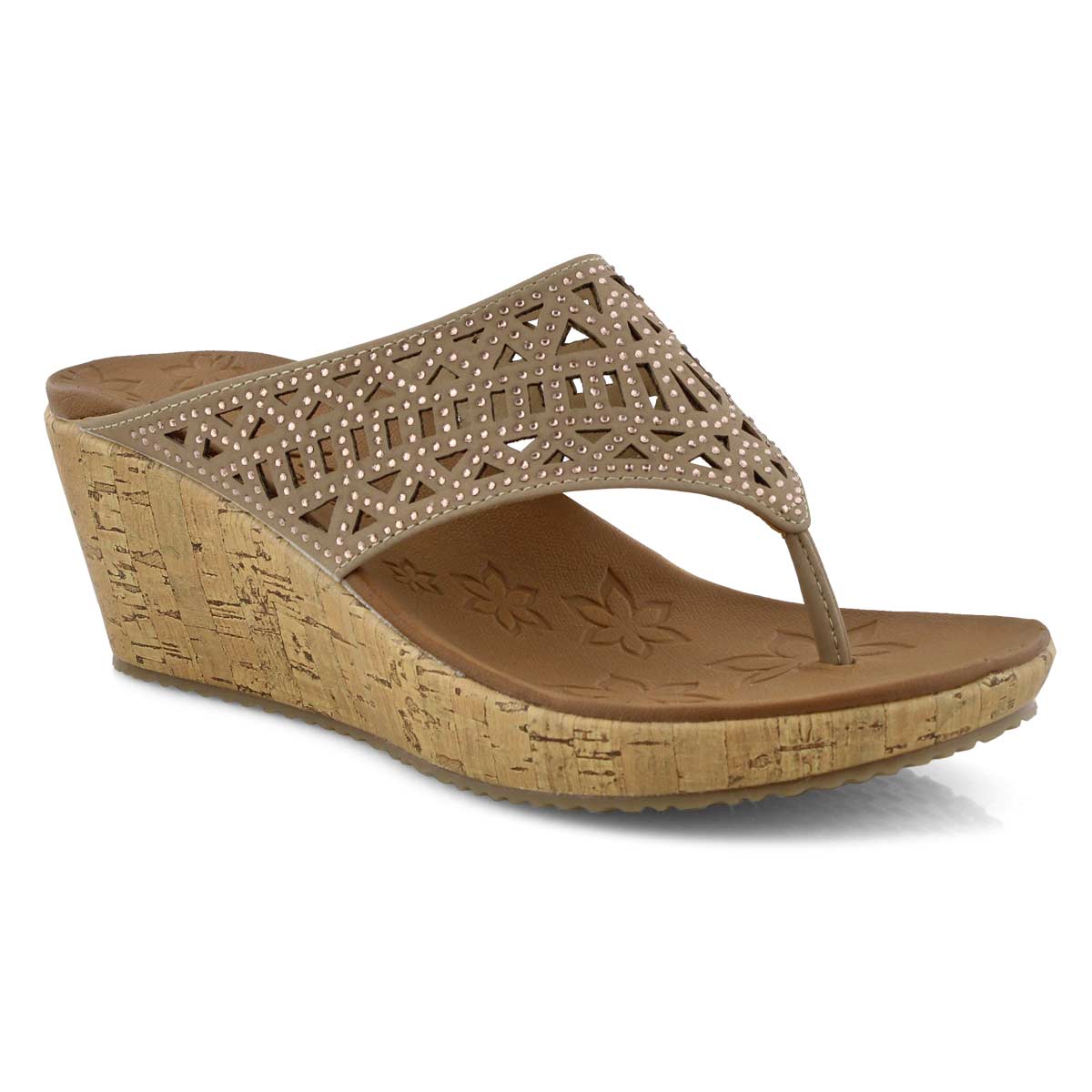 skechers thong wedge sandals