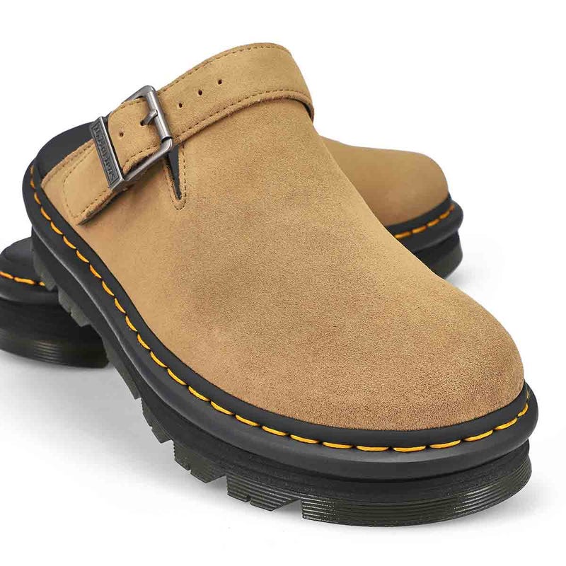 Unisex ZebZag Suede Casual Clog - Savannah Tan