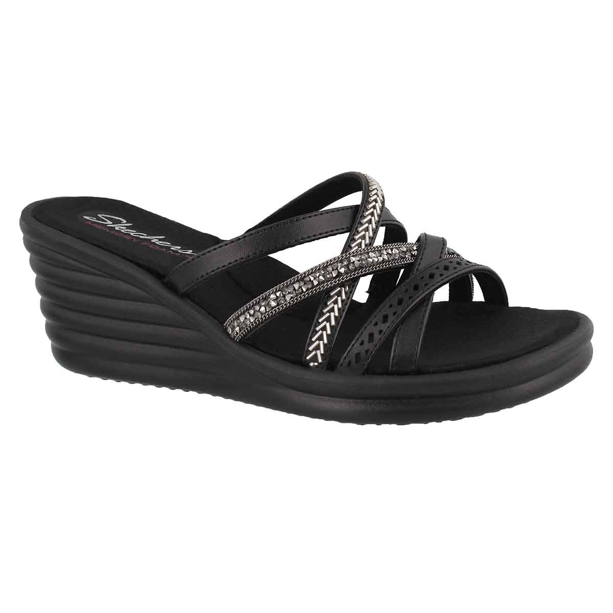 skechers rumblers wedge sandal