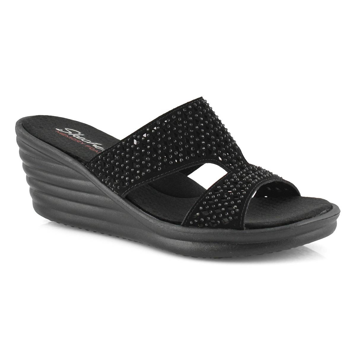 skechers wedge sandals slide sandal