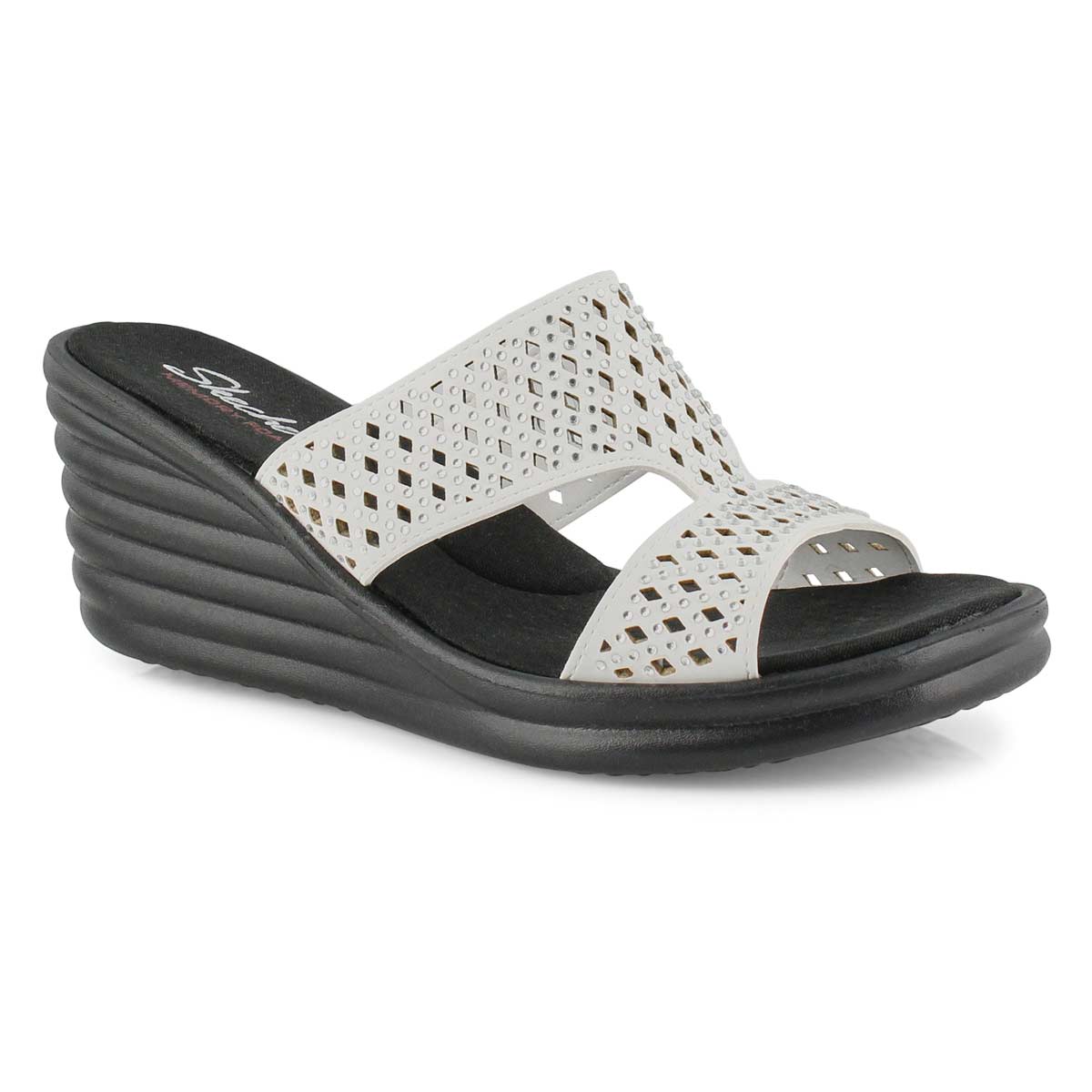 skechers wedge sandals slide sandal