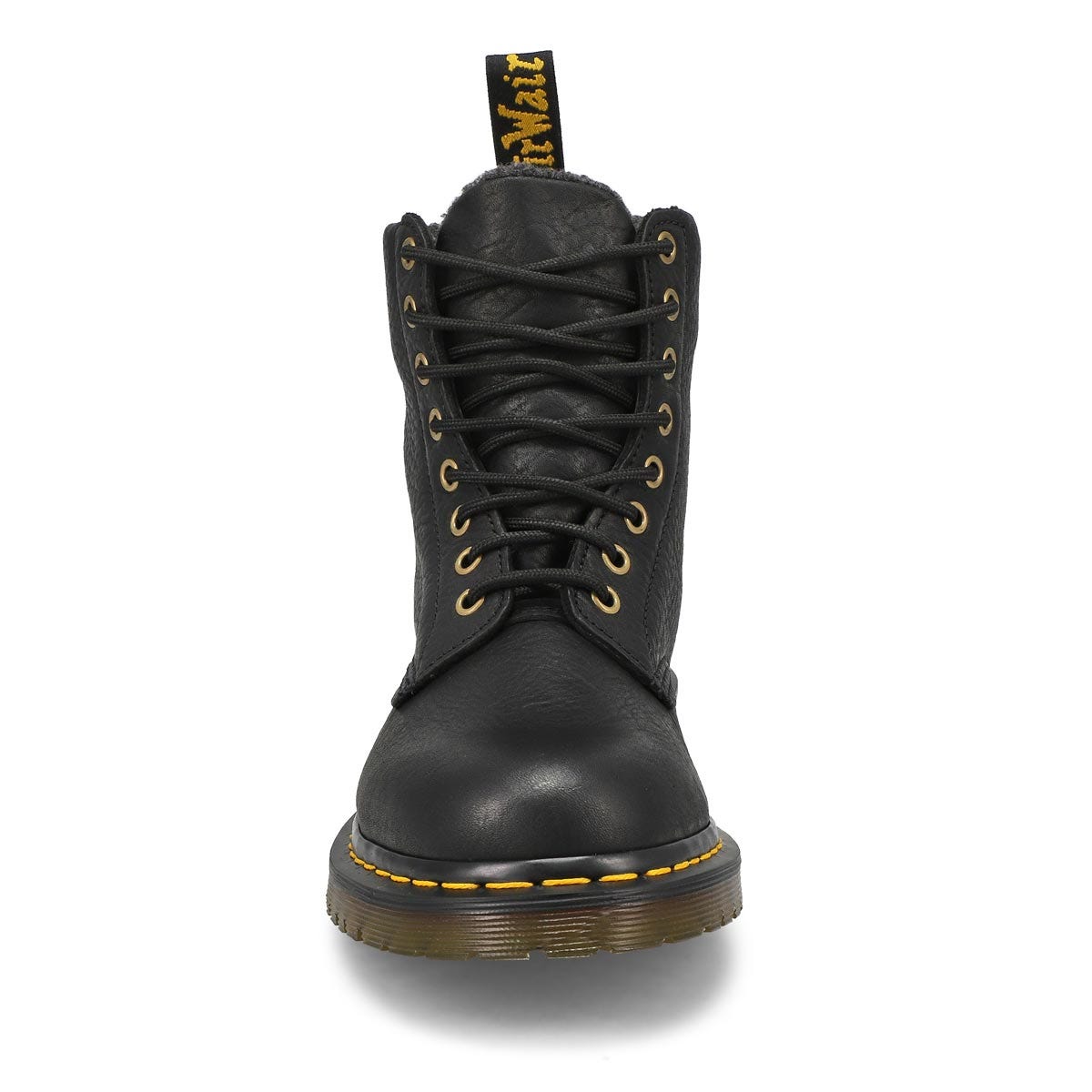 Men's 1460 Originals 8 eye Grizzly Lined Casual Boot - Black