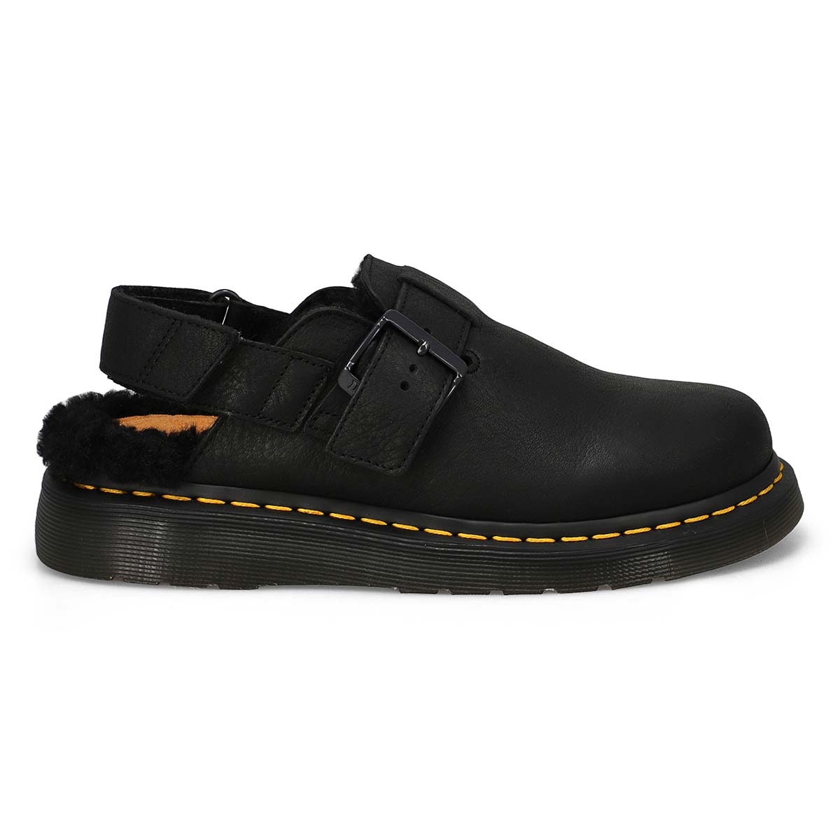 Unisex Jorge II Fur Lined Casual Clog - Black