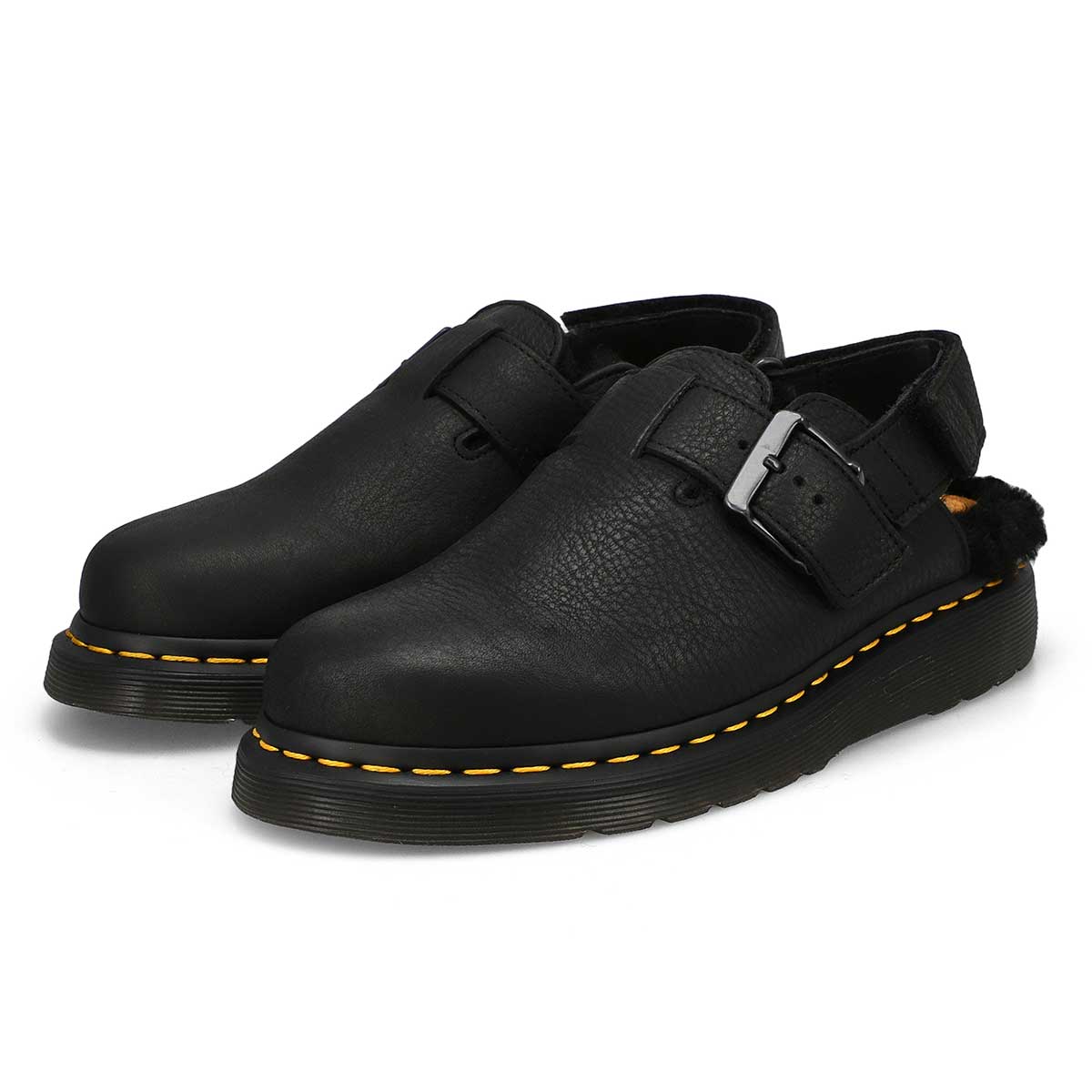 Unisex Jorge II Fur Lined Casual Clog - Black